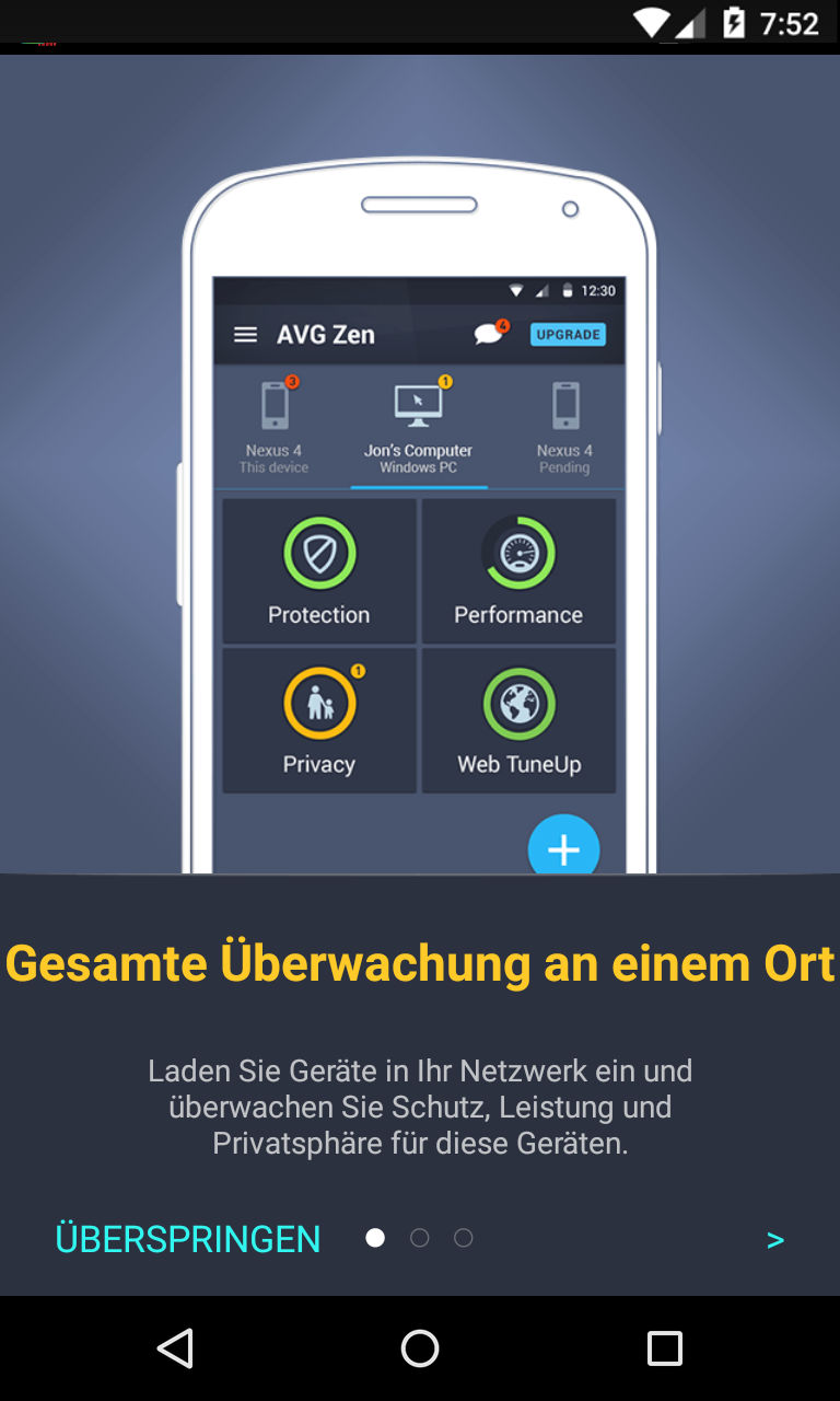 Android application AVG Zen – Protect more devices screenshort