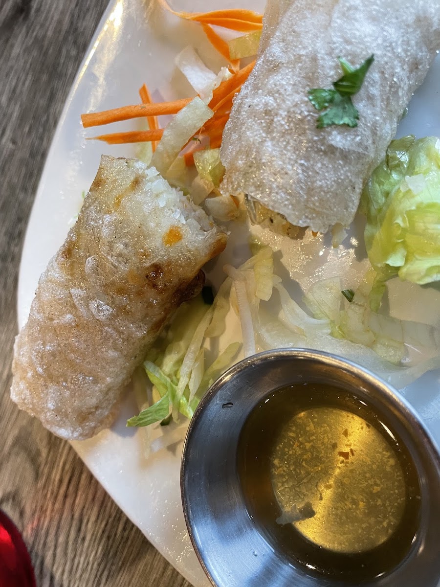 Gf (pork) egg rolls (they also have tofu version)