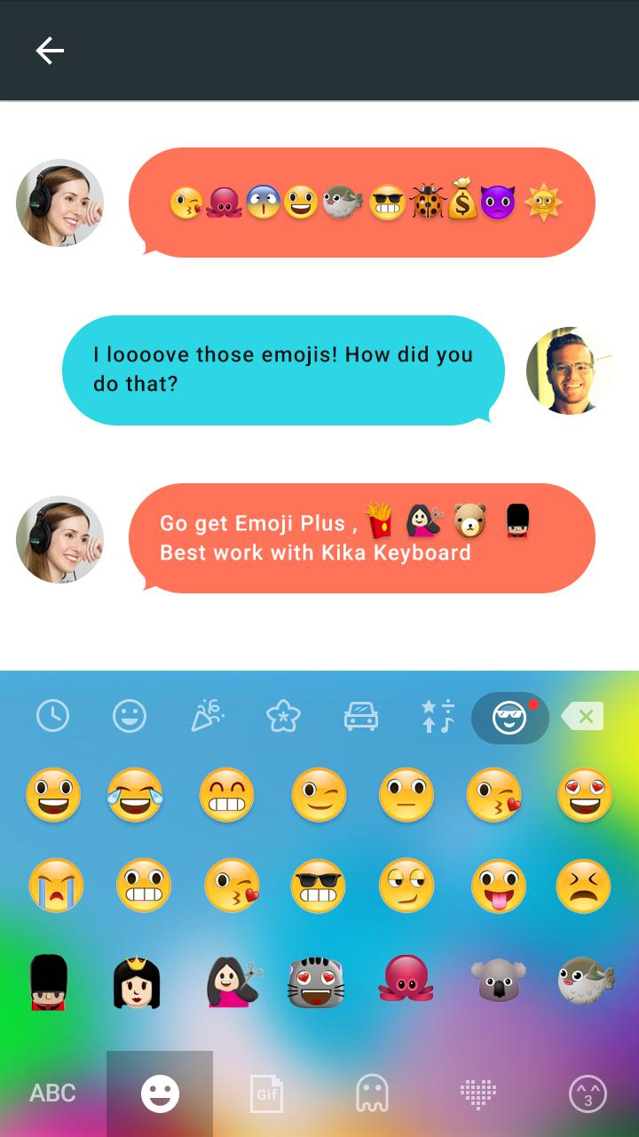 Android application Emoji Plus for Galaxy-Kika screenshort