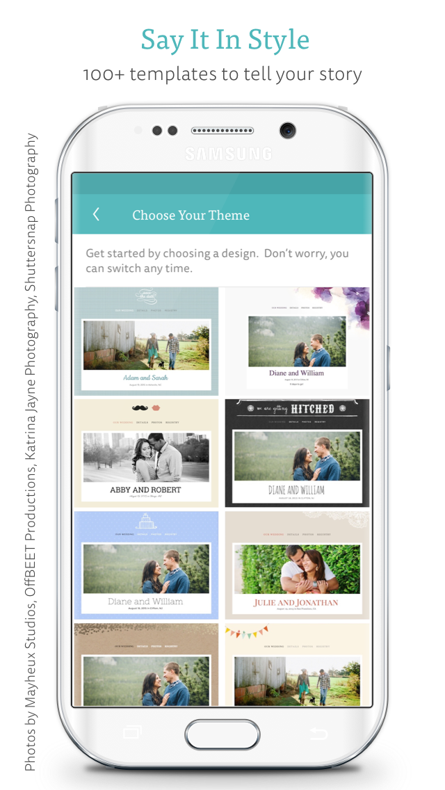 Android application Wedding GuestBook by The Knot screenshort