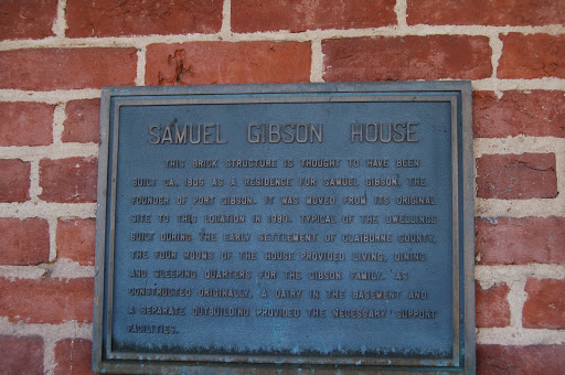 This brick structure is thought to have been built ca. 1805 as a residence for Samuel Gibson, the founder of Port Gibson. It was moved from its original site to this location in 1980. Typical of...