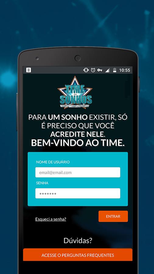 Android application Time dos Sonhos 2016 screenshort