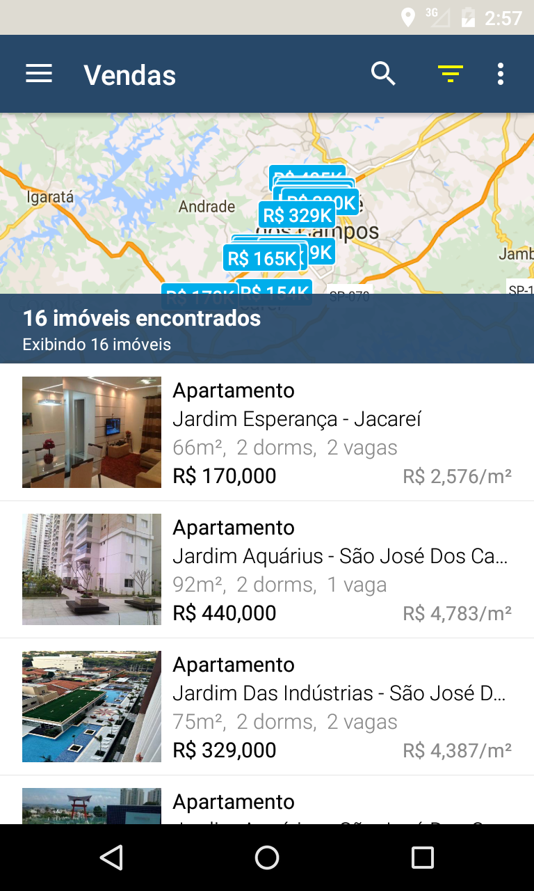 Android application i9vale Imóveis screenshort