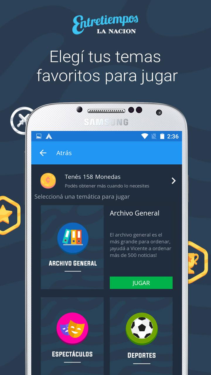 Android application Entretiempos screenshort
