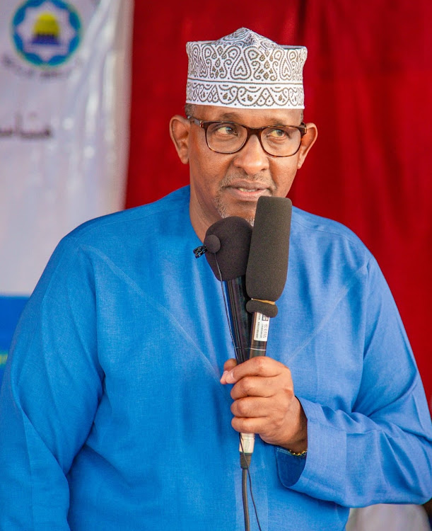 Garissa Township MP Aden Duale speaking in Garissa