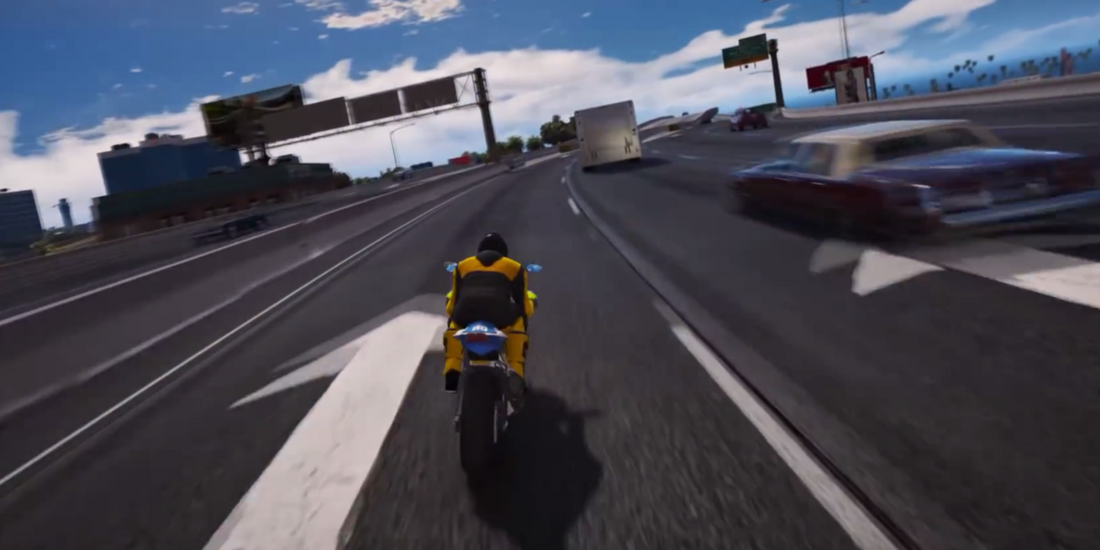 Android application Motorcycle Traffic Rider screenshort