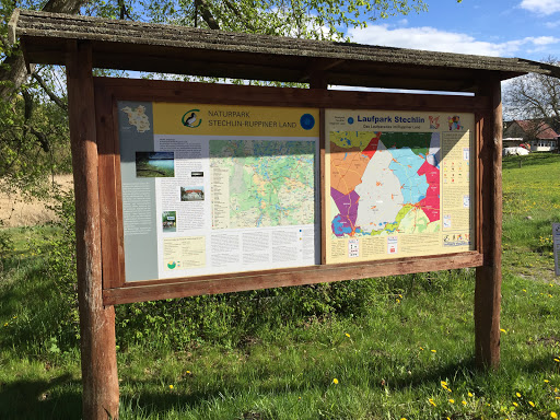 Infotafel Laufpark Stechlin