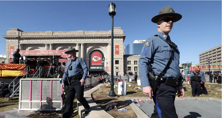 One person was killed and 22 others were injured during the 14 February shooting in Kansas City.