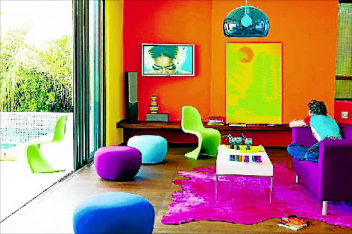 COLOURFUL: This inviting living room shows how colour becomes even more exciting when its effect is seen in different spaces PHOTO: SUPPLIED