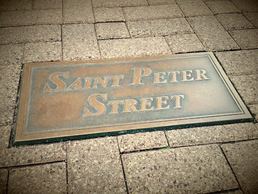 Saint Peter Street Sidewalk Plaque