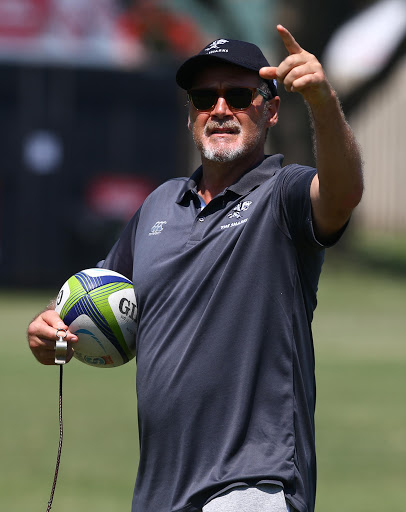 Robert du Preez (Head Coach) of the Sharks.