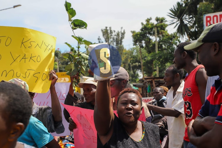 Protestors from Vihiga county took to the streets to decry the high cost of living.