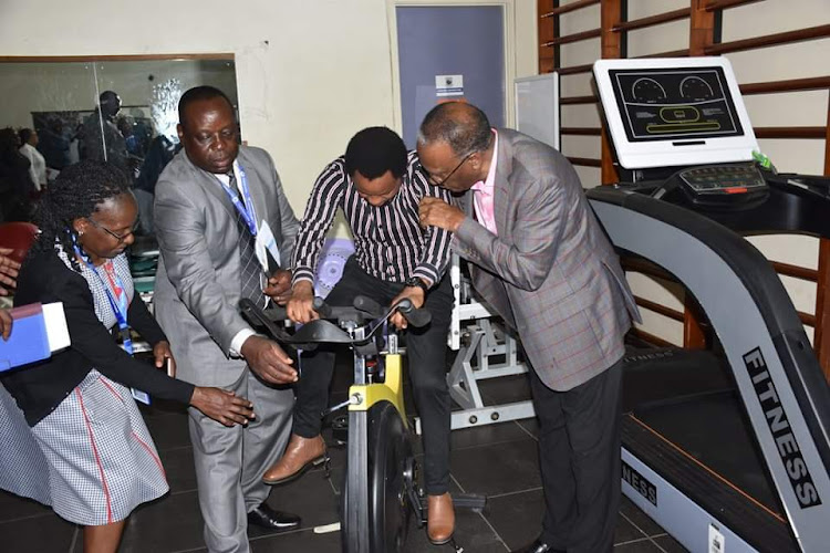 The Kenya Haemophilia Association led by the chairman Kibet Shikuku when they donated equipment worth Sh4.2 million to KNH physiotherapy department on March 13, 2023