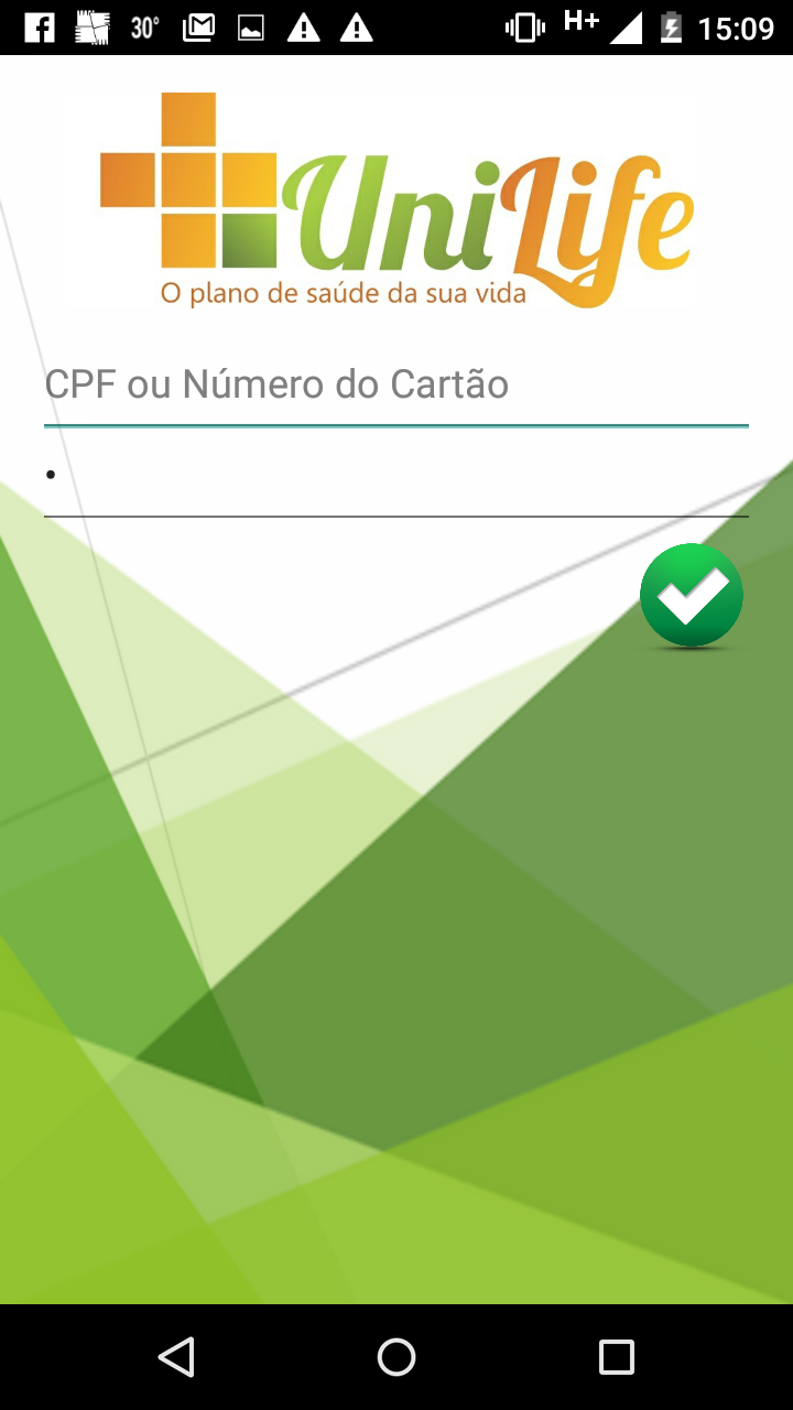 Android application Guia Unilife Saúde screenshort