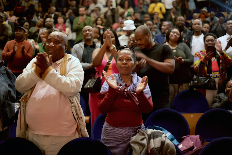 Music lovers enjoying Dr Madala Kunene's honorary concert at the Playhouse in Durban.