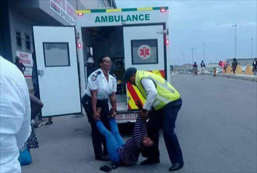 Emergency workers to be probed for ‘mishandling’ woman Picture: SUPPLIED
