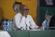 Jacob Zuma is seen during an ANC NEC meeting at the Saint George's Hotel in Irene as they discussed the content of the January 8 statement.