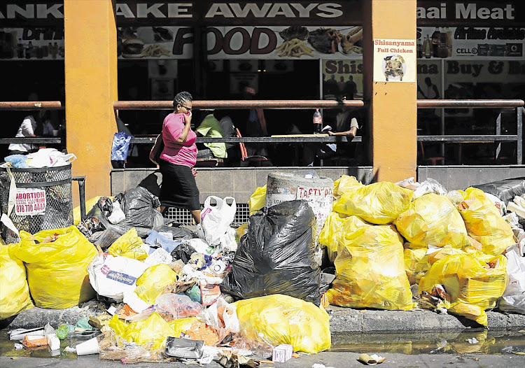 Pikitup says it is unable to fulfil its waste collection responsibilities due to continued intimidation‚ protest action and acts of violence against its employees by former Jozi@Work employees.