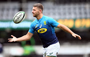 Willie le Roux of South Africa during the South African national rugby team captains run at Jonsson Kings Park on August 17, 2018 in Durban, South Africa. 