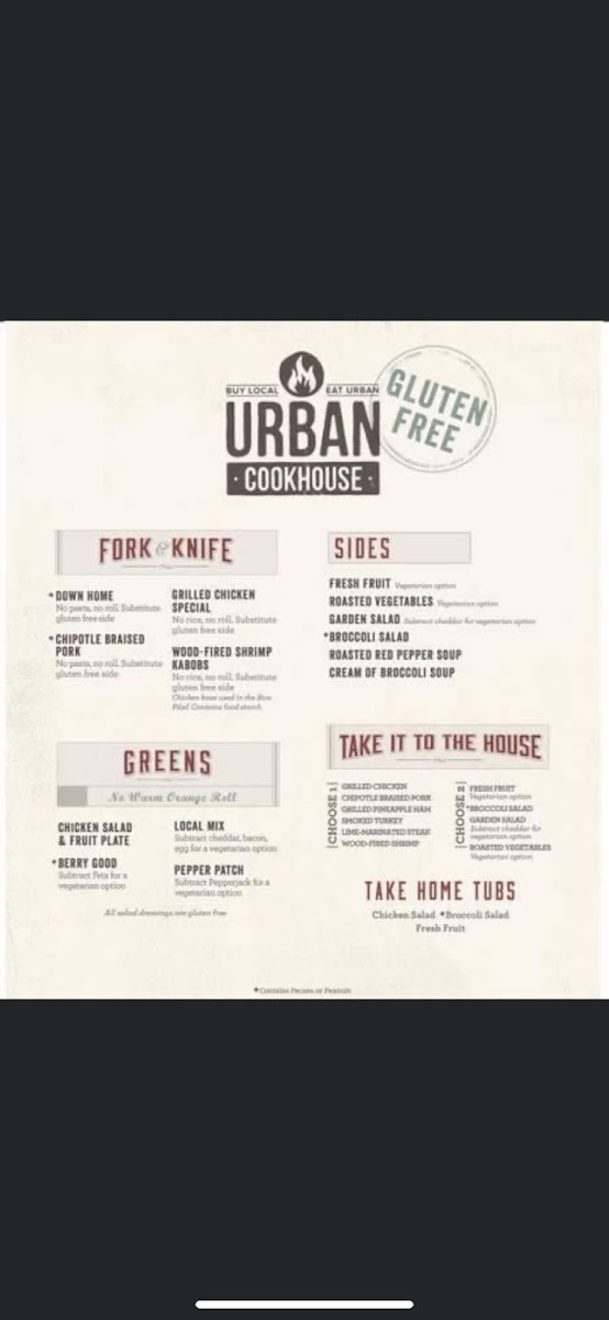 Here is their Gluten free menu! Make sure to ask for them to change their gloves because of the allergy