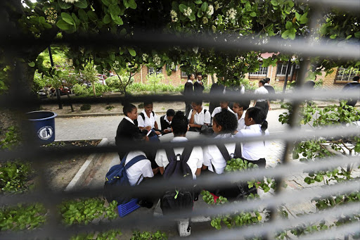 Special fences protect Bernadino Heights High in Kraaifontein, Cape Town, against gang violence.