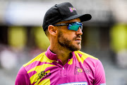 Faf du Plessis (captain) of the Paarl Rocks during the Mzansi Super League match between Jozi Stars and Paarl Rocks at Bidvest Wanderers Stadium on December 09, 2018 in Johannesburg, South Africa. 