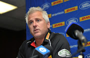 Robbie Fleck, head coach of the Stormers chats to media during the 2018 Super Rugby Stormers training session at Newlands Rugby Stadium, Cape Town on 10 May 2018.