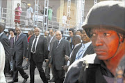 HUMAN RIGHTS WATCH:  President Jacob Zuma, Minister of Justice and Constitutional Development Jeff Radebe, Joburg Mayor Parks Tau      and other politicians and officials on  Human Rights Day last month at Walter Sisulu Square in Kliptown, Soweto. PHOTO: ANTONIO MUCHAVE