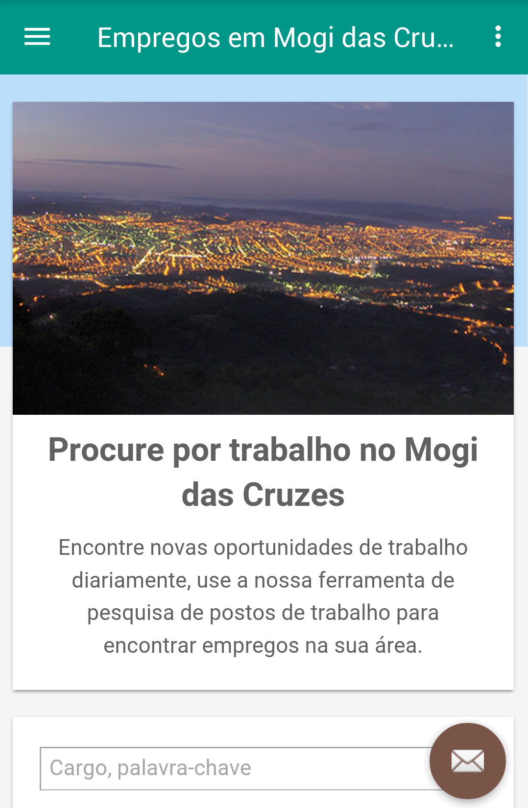 Android application Empregos em Mogi das Cruzes screenshort