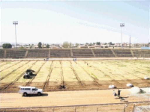 LOOKING GREAT: George Thabe Stadium in Sharpevill has also been upgraded as a World legacy project. Cicra 2009. Pic. Unknown.