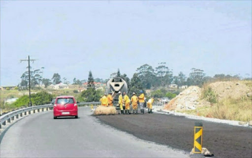 ALMOST THERE: The upgrade of this essential stretch of road is nearing completion