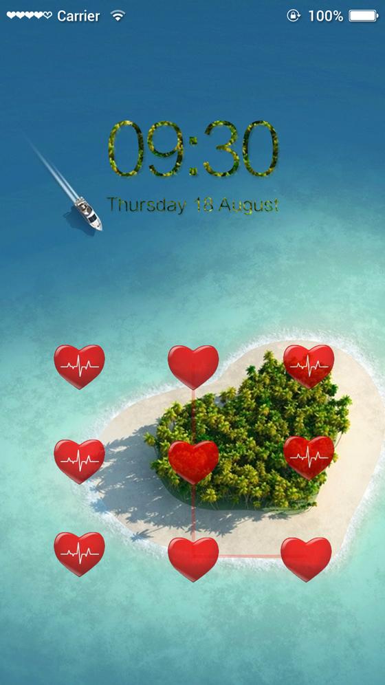 Android application AppLock Theme Sweet Romance screenshort