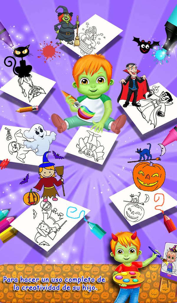 Android application Halloween Coloring Book Fun screenshort