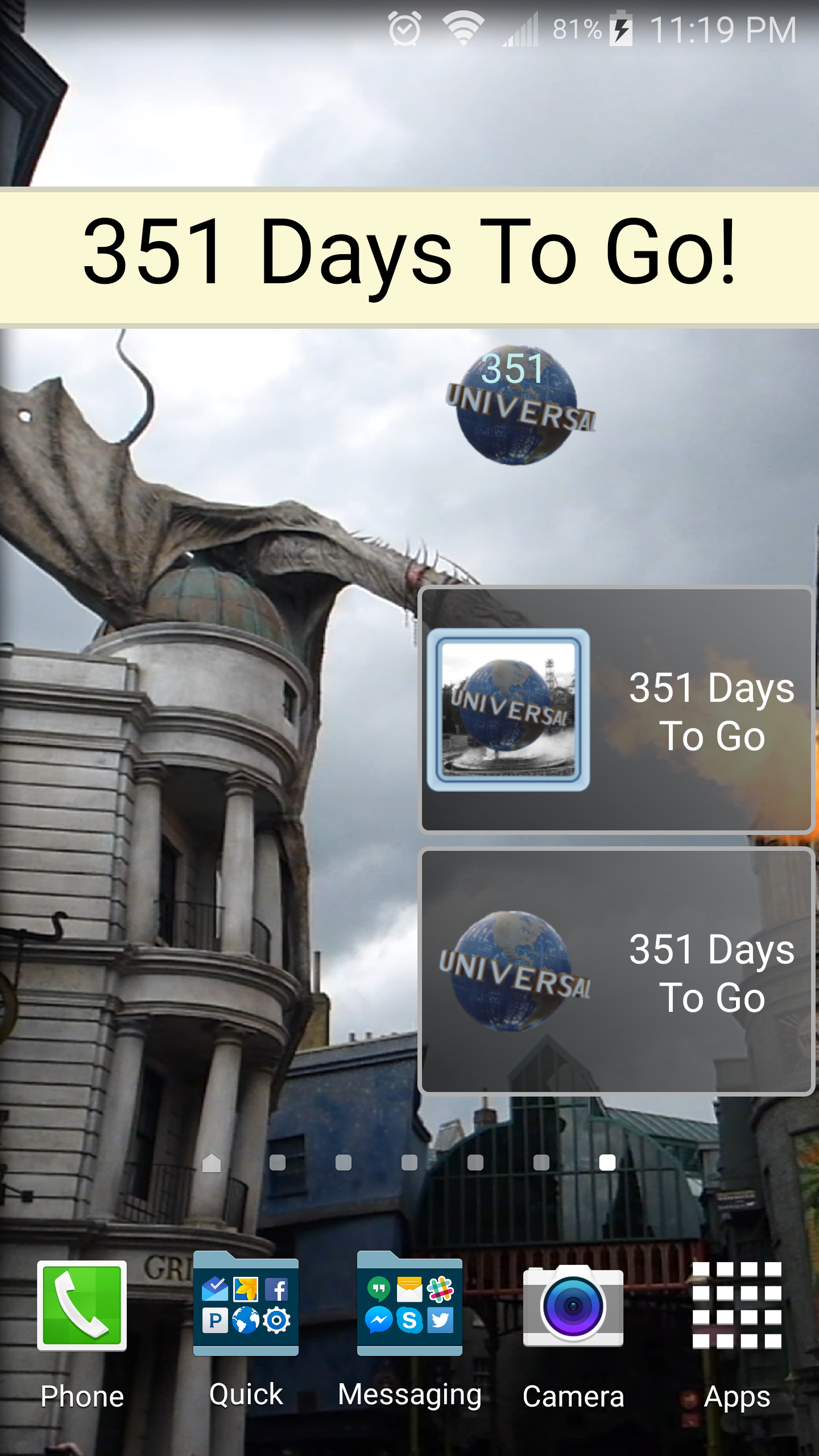 Android application Countdown for Universal Deluxe screenshort