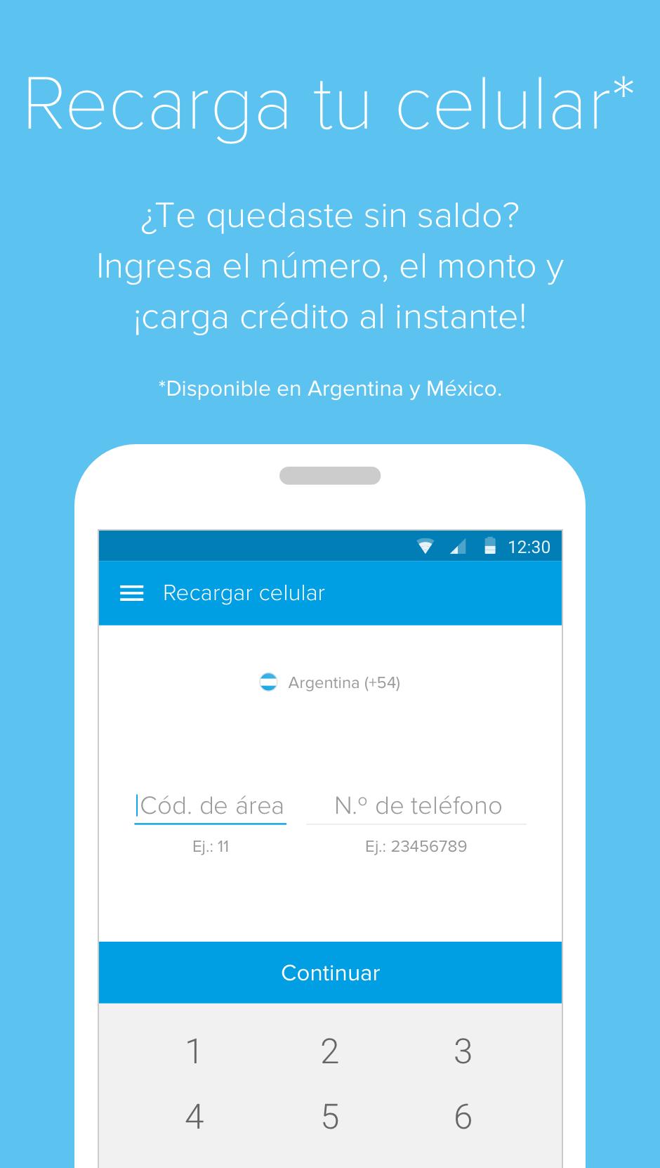 Android application Mercado Pago: cuenta digital screenshort