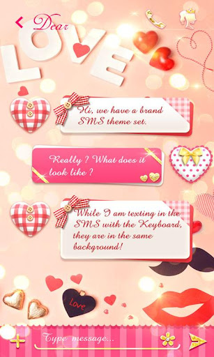 (FREE) GO SMS LOVER THEME For PC