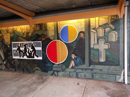 Mural under the 57th St Tracks