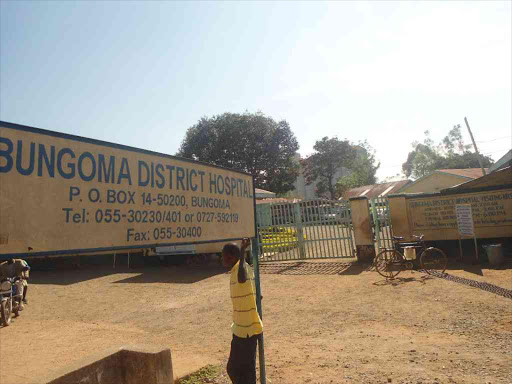 A file photo of Bungoma district hospital. /JOHN NALIANYA