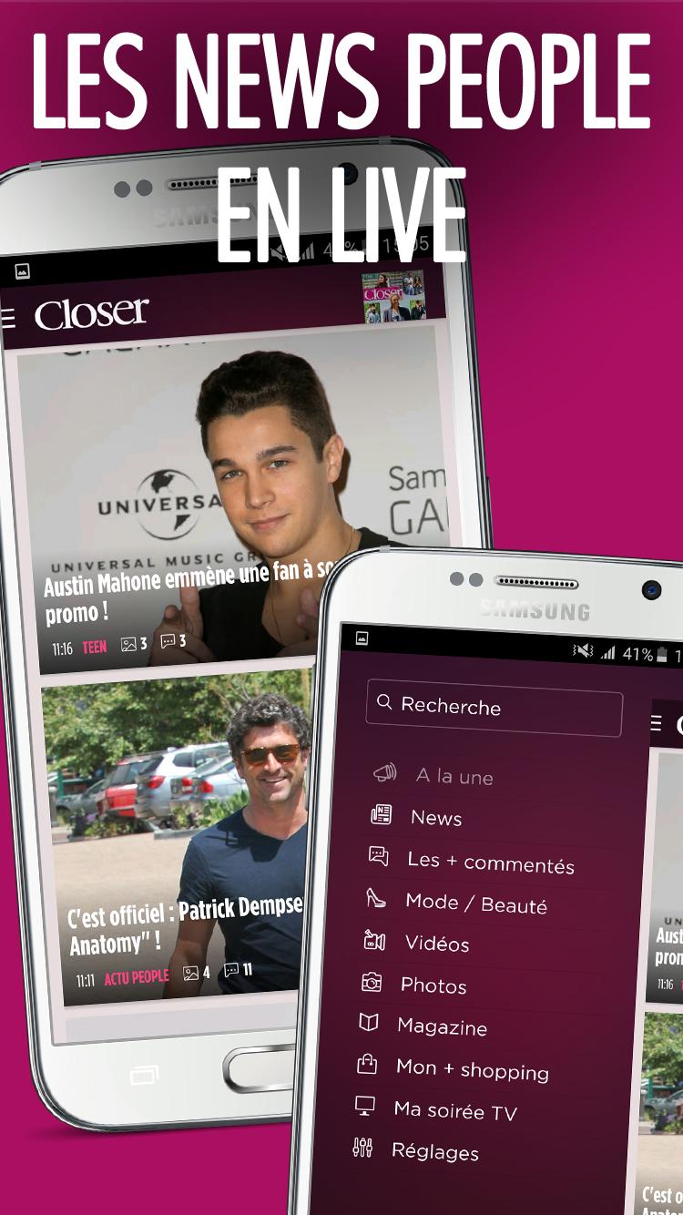 Android application Closer – Actu et exclus People screenshort