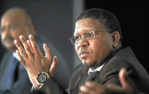 BRAINSTORM SESSION: Minister of Sport Fikile Mbalula. PHOTO: Elizabeth Sejake