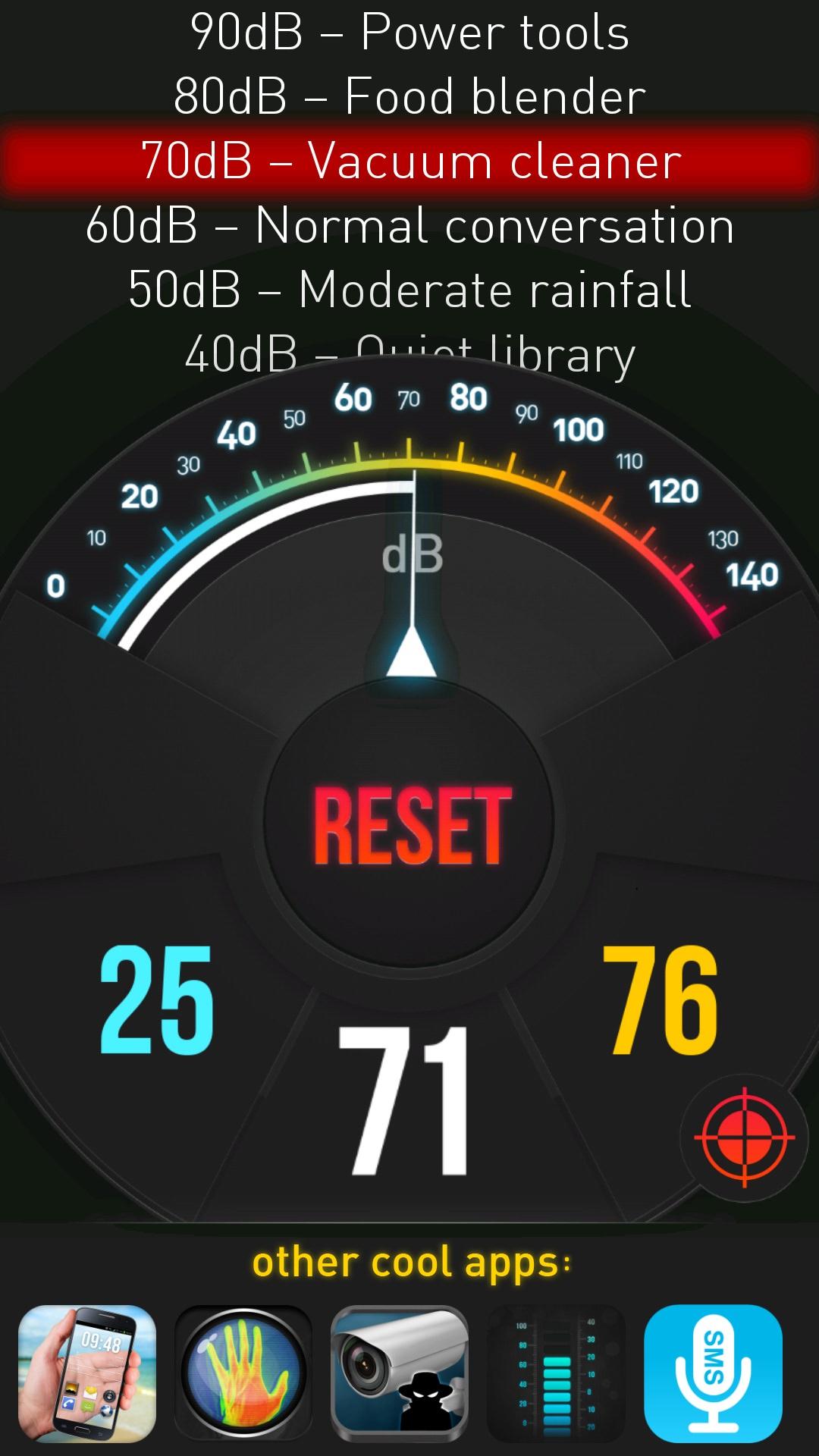 Android application Sound Meter HQ screenshort