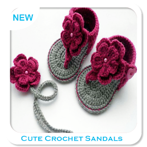 Download Cute Crochet Sandals from Rubber Flip Flops For PC Windows and Mac