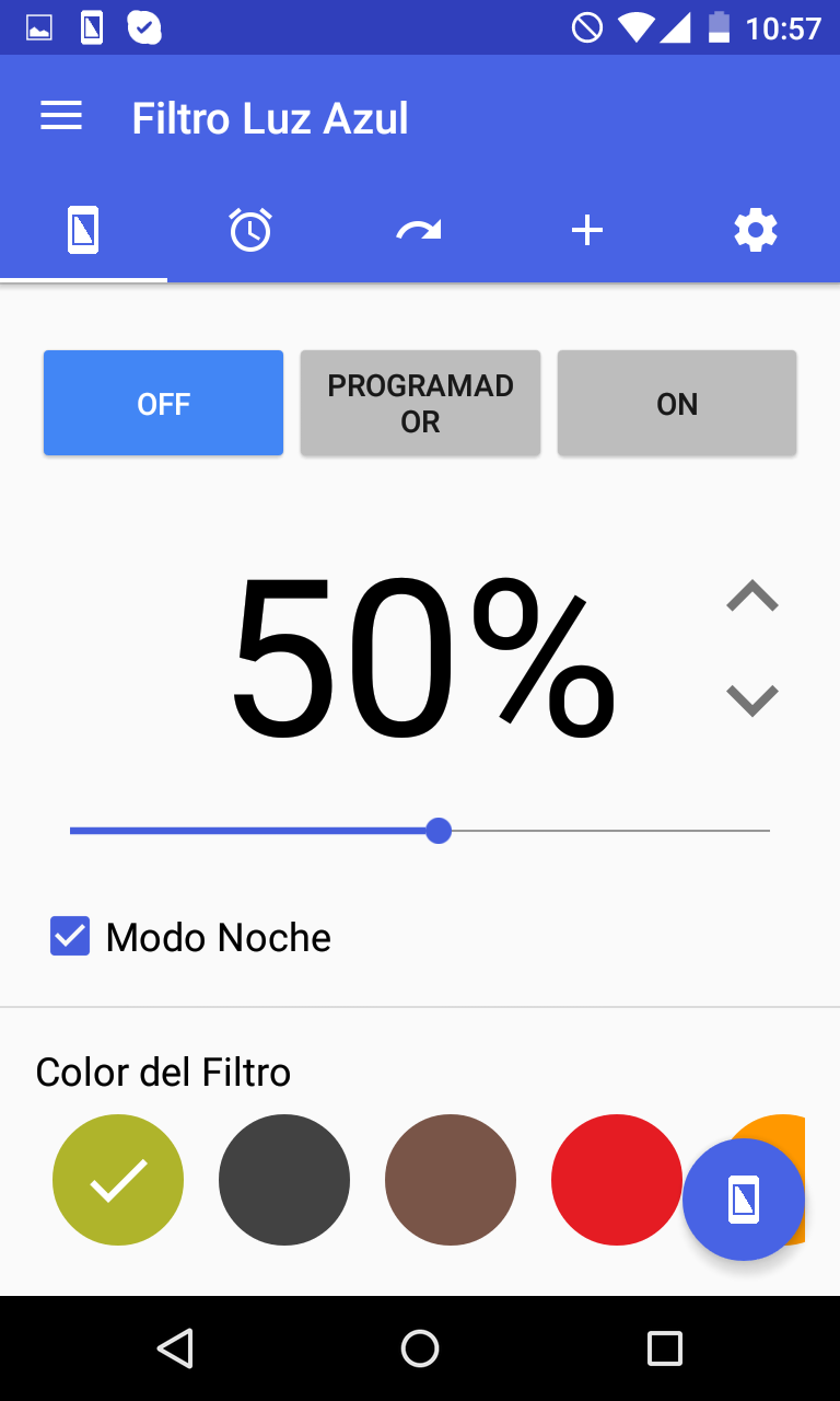 Android application Bluelight Filter License Key screenshort