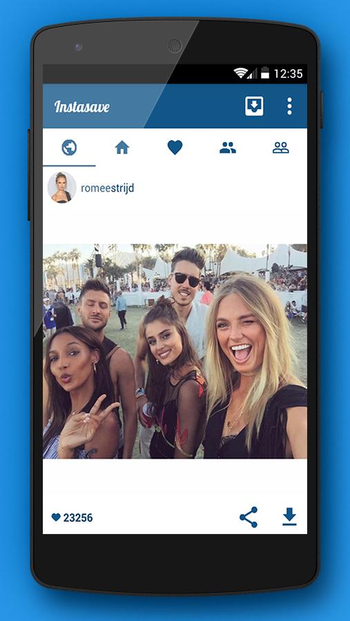 Android application InstaSave for Instagram screenshort