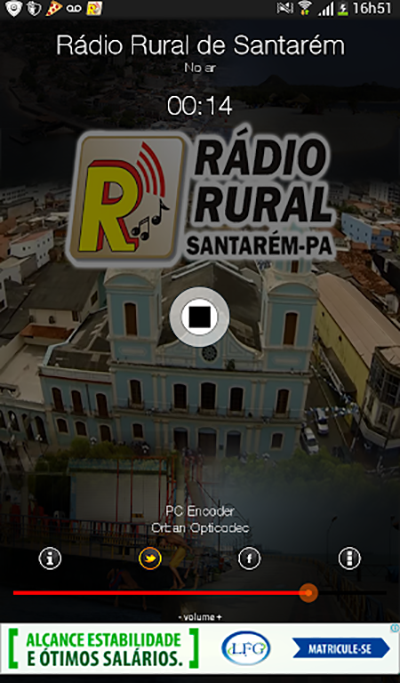 Android application Rádio Rural de Santarém screenshort