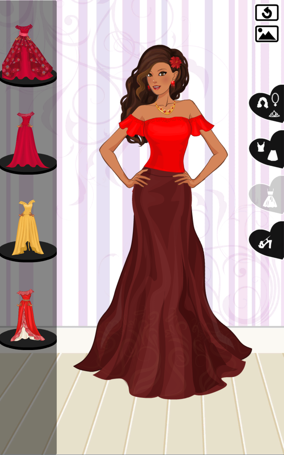 Android application Princess Elena ♛ royal dressup screenshort