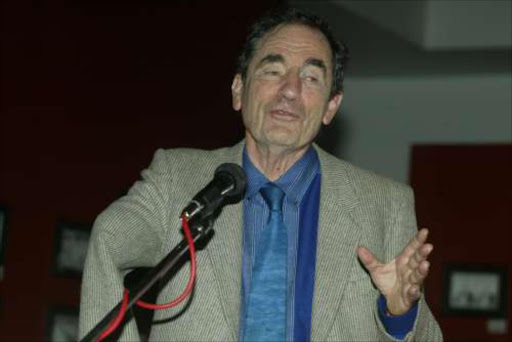 STRAIGHT TALKER: Judge Albie Sachs.04/06/07. Constitutional Court Judge Albie Sachs speaks at the opening of a cartoon exhibition at MuseumAfrica. 7/5/04. Pic. by Sydney Seshibedi. © ST.