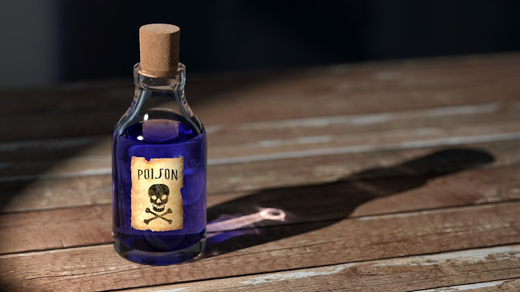 Generic image of a bottle containing poison.