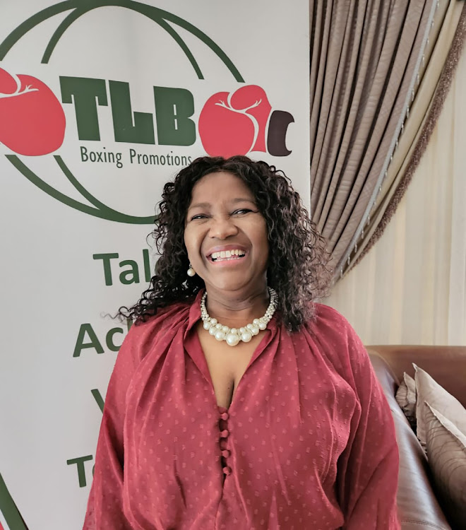 Boxing promoter Joyce Kungwane of TLB Boxing Promotion.