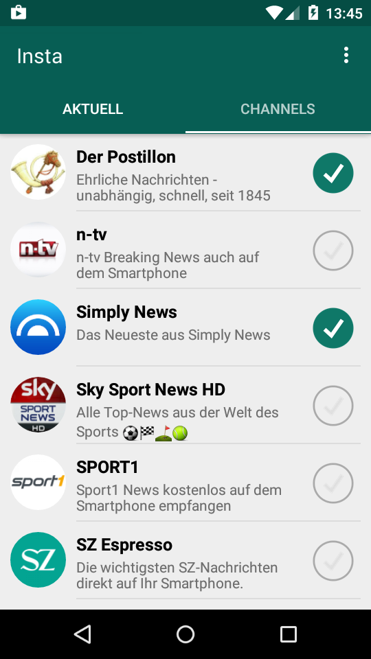 Android application Notify – Relevant News for You in Real-Time screenshort